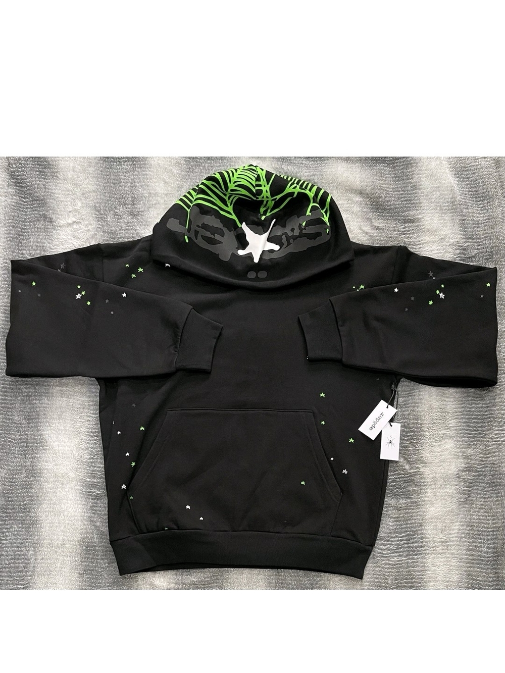 Authentic Sp5der Fw25 Heavy Web Hoodie XL